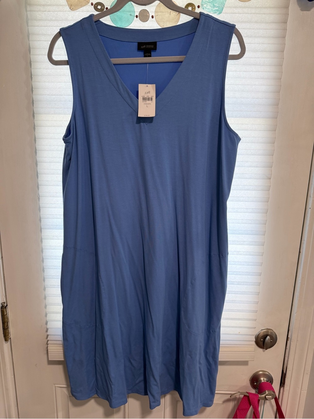 J.Jill periwinkle sleeveless dress